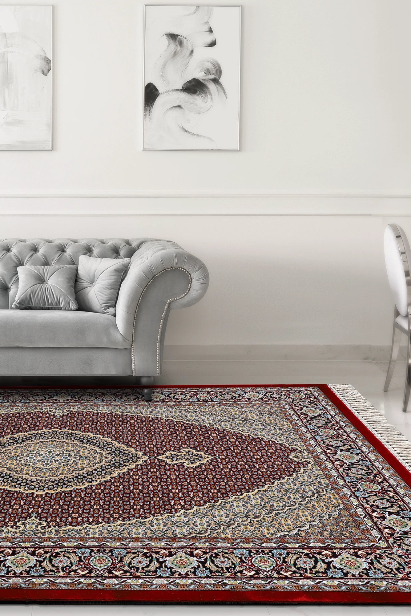 Melbourne Traditional Rug - 104 Red