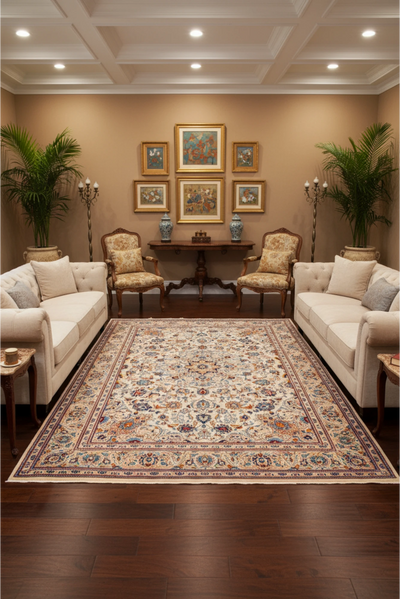 Kashan - Persian Hand Knotted Rug - 300x200cm