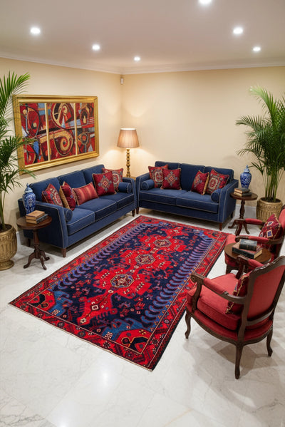 Nahavand Hand Knotted  Wool Rug 285x160cm