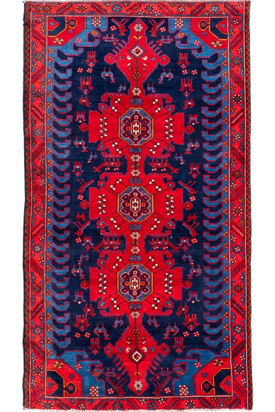 Nahavand Hand Knotted  Wool Rug 285x160cm