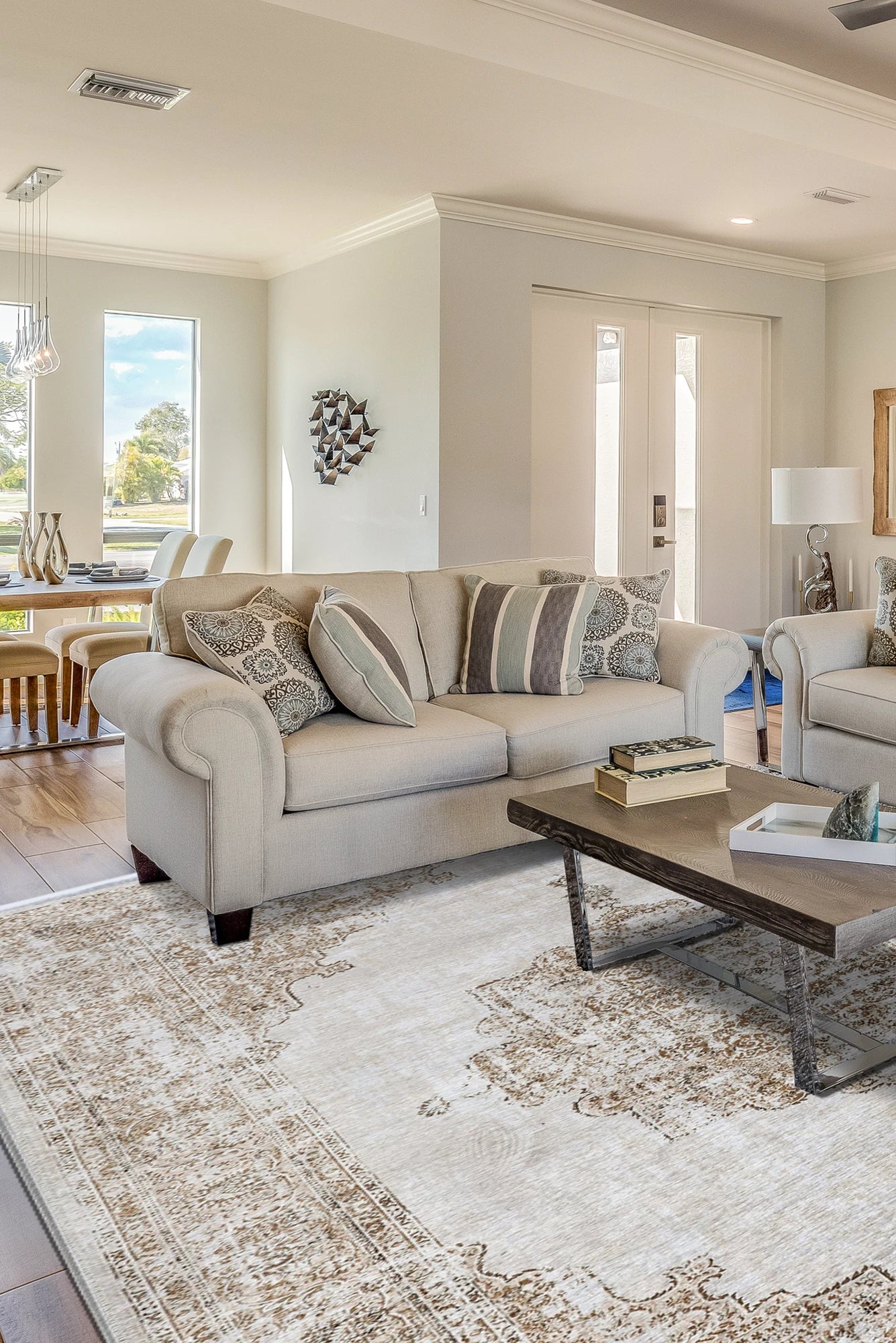 New Jersey Distressed Rug - 124 Cream