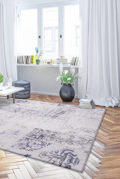 New Jersey Distressed Rug - 132 Grey
