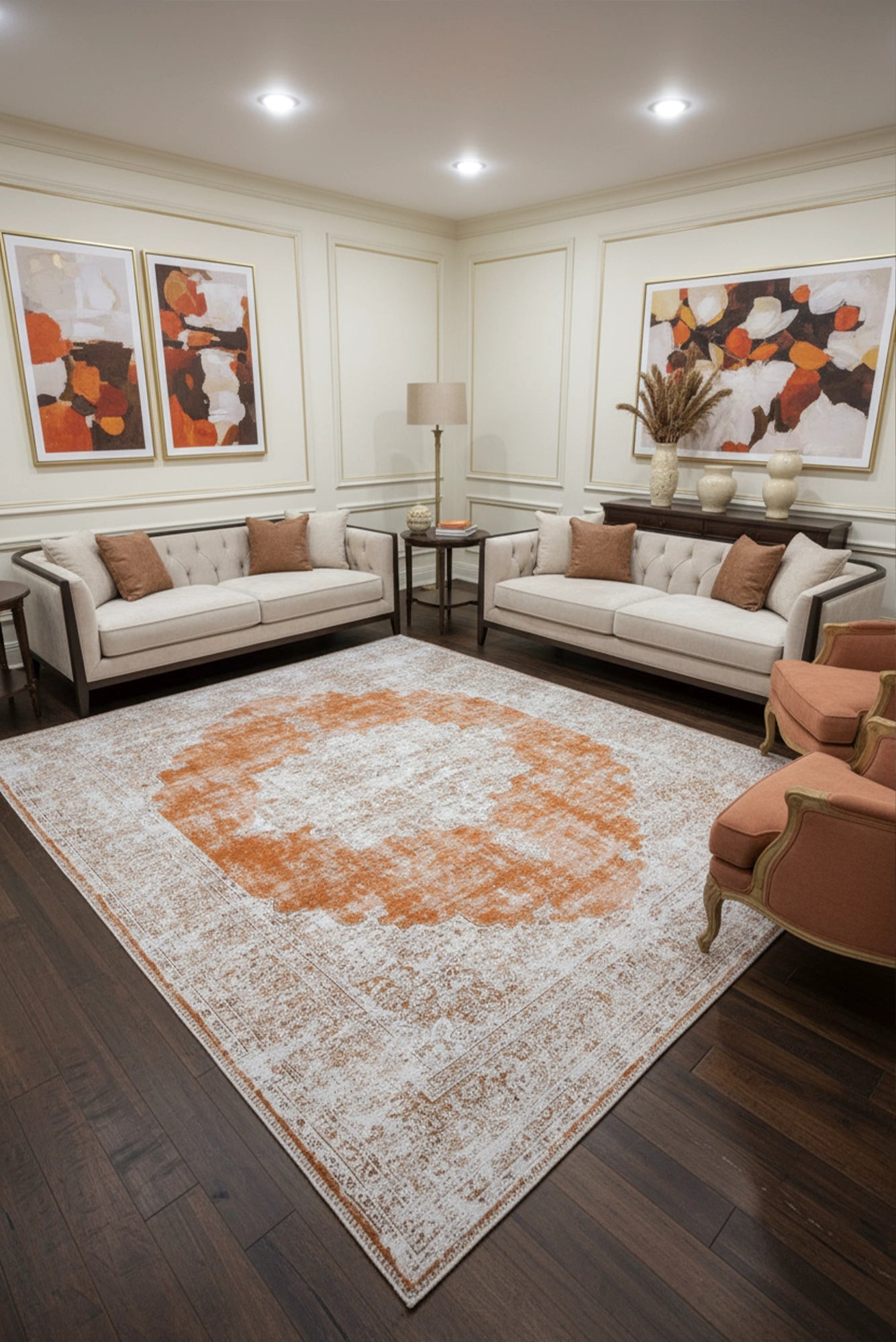 New Jersey Distressed Rug - 122 Orange