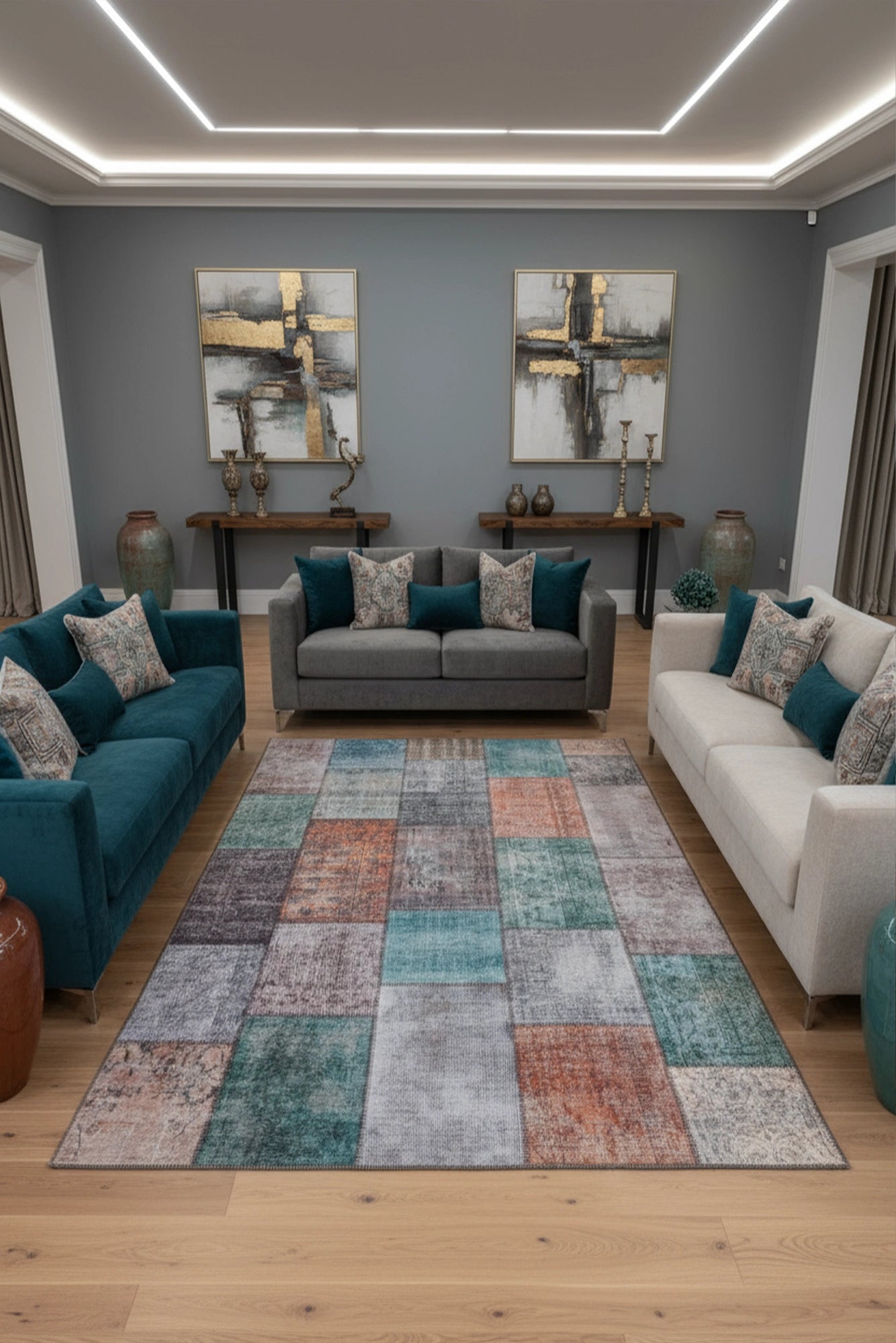 New Jersey Distressed Rug - 136 Multicolour