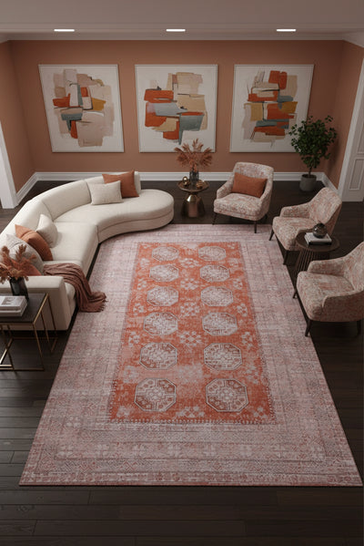 New Jersey Distressed Rug - 137 Orange