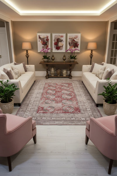 New Jersey Distressed Rug - 138 Burgundy