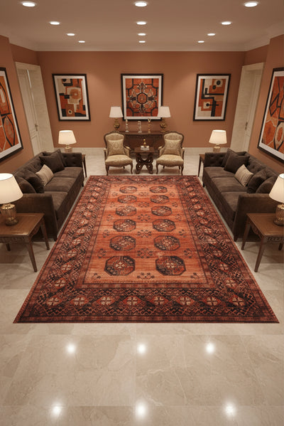 New Jersey Distressed Rug - 139 Orange
