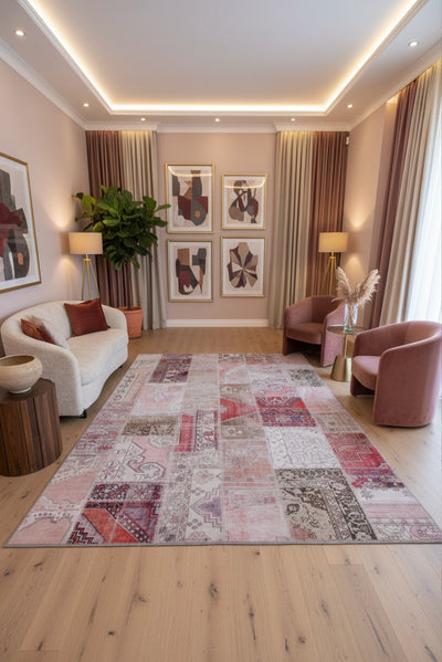 New Jersey Distressed Rug - 131 Pink