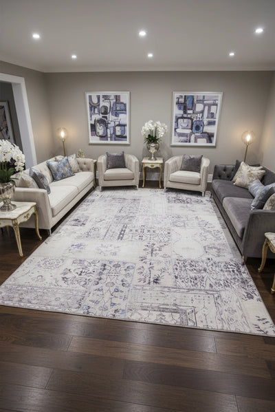New Jersey Distressed Rug - 132 Grey