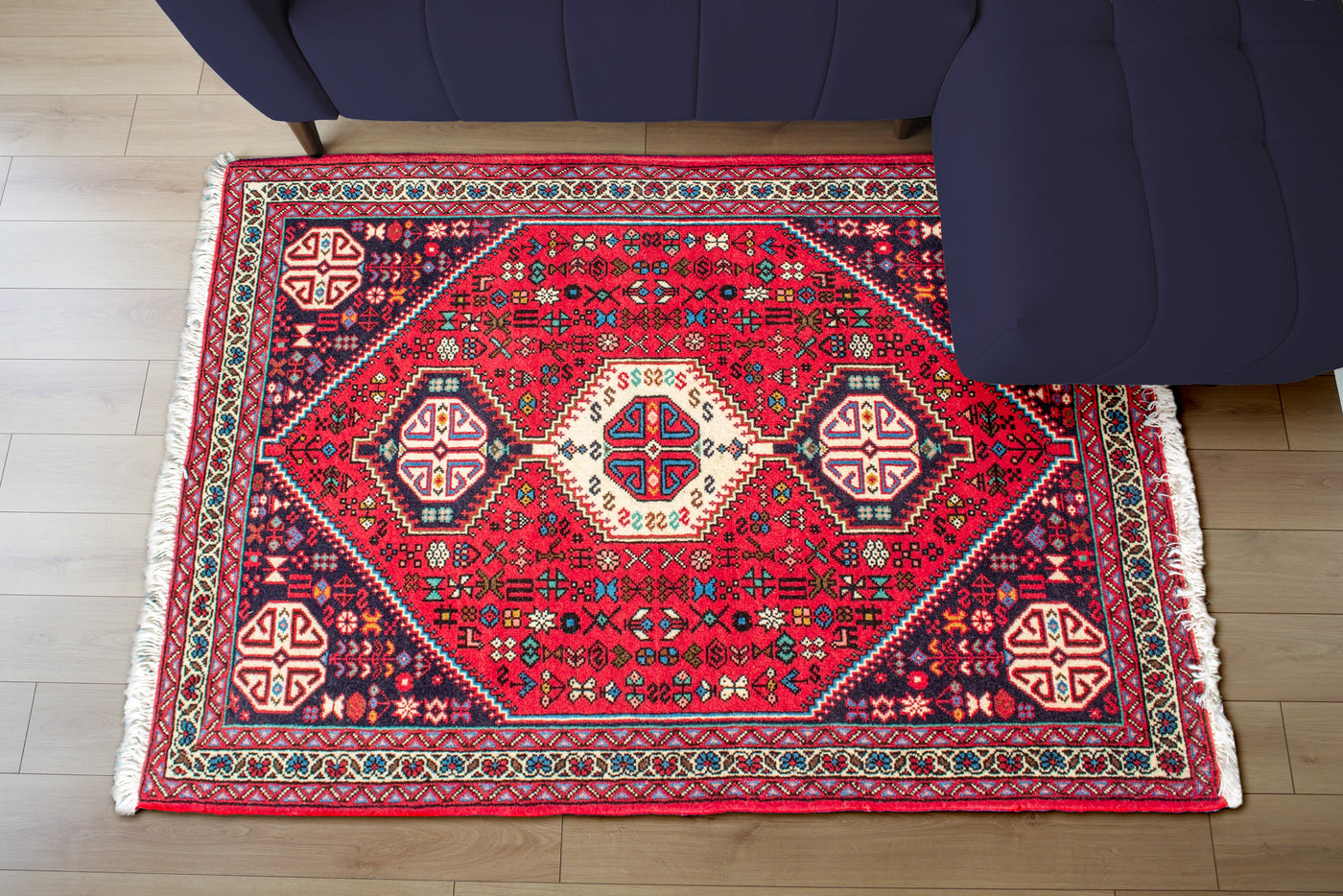 Abade - Hand-Knotted 100% Wool Rug - 123x77 cms