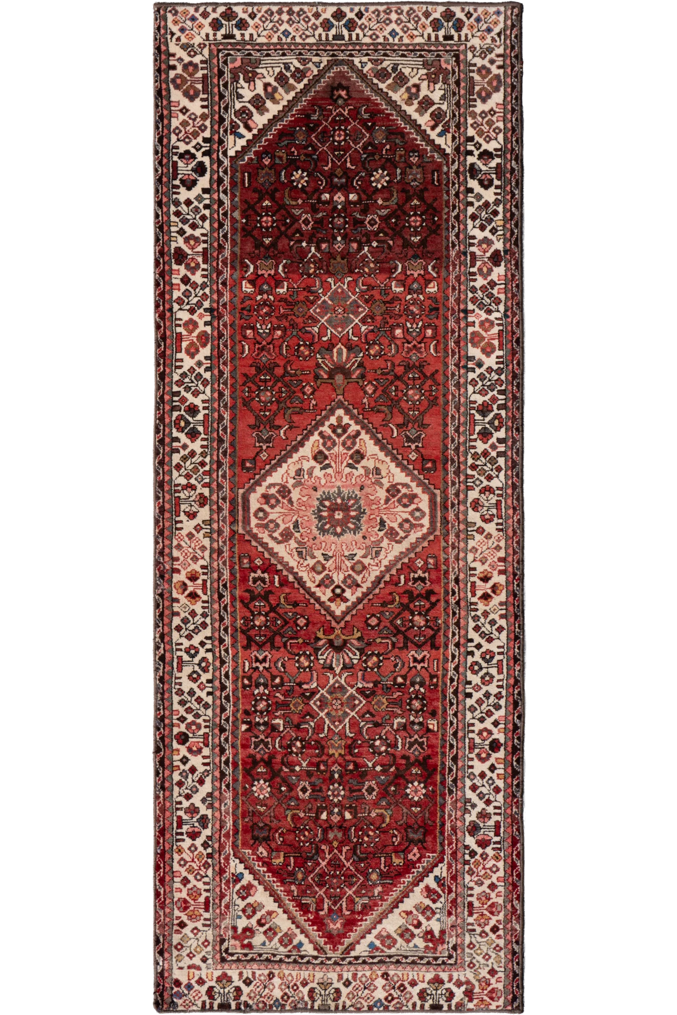 Hossainabad - Hand-Knotted 100% Wool Rug - 112 - 294x108 cms