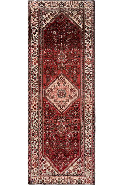 Hossainabad - Hand-Knotted 100% Wool Rug - 112 - 294x108 cms