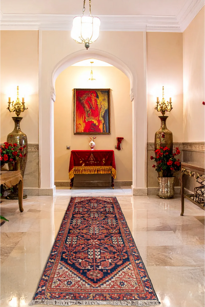 Malayer Hand Knotted  Rug - 292x93cm Hallway Runner