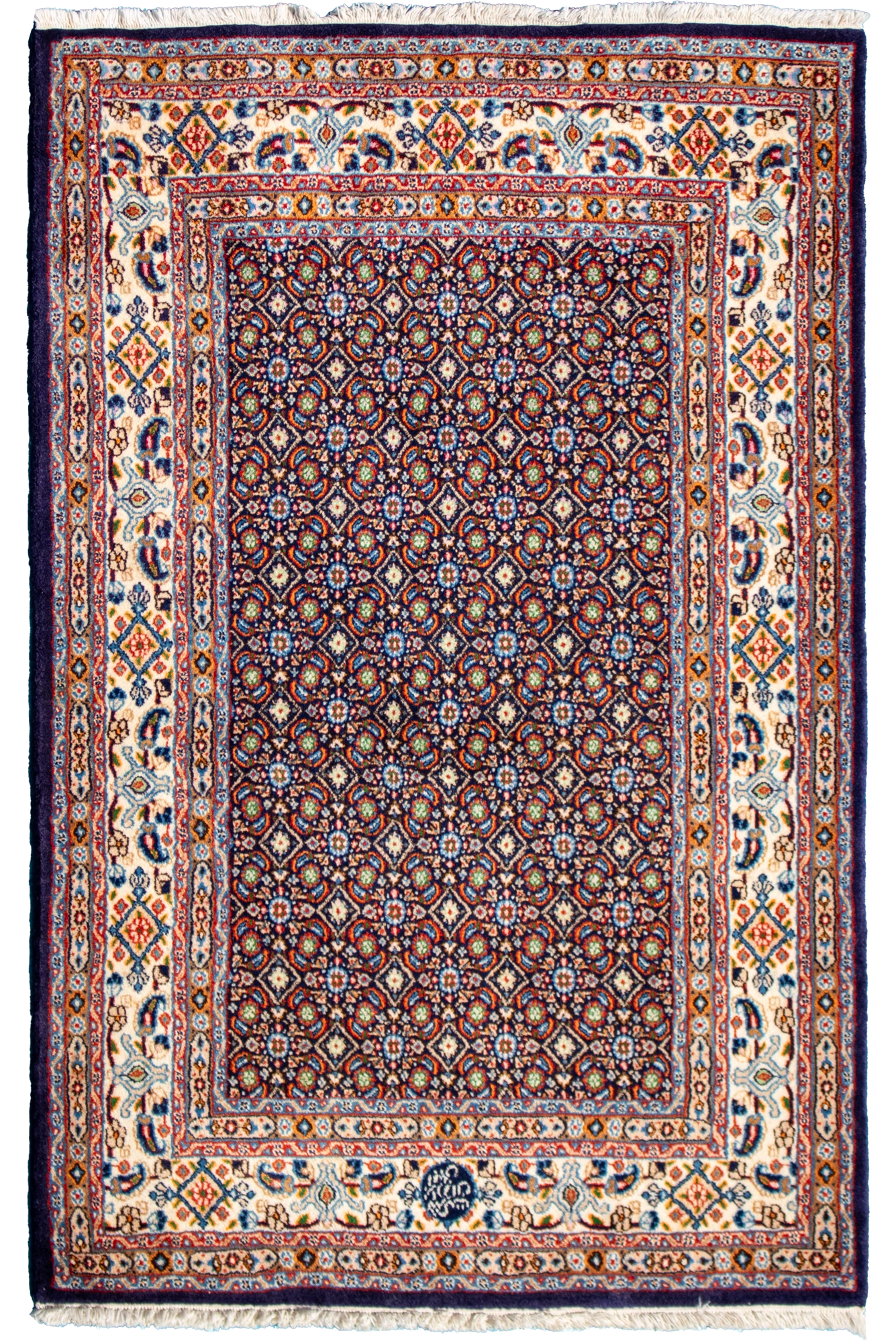 Mud - Persian Hand Knotted Rug - 147x103 cm