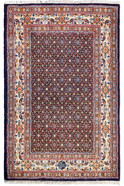 Mud - Persian Hand Knotted Rug - 147x103 cm