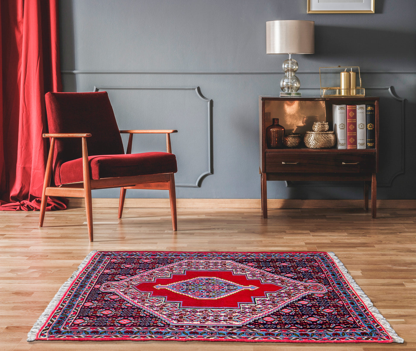 Seneh Persian Hand Knotted Rug - 100x73 cm