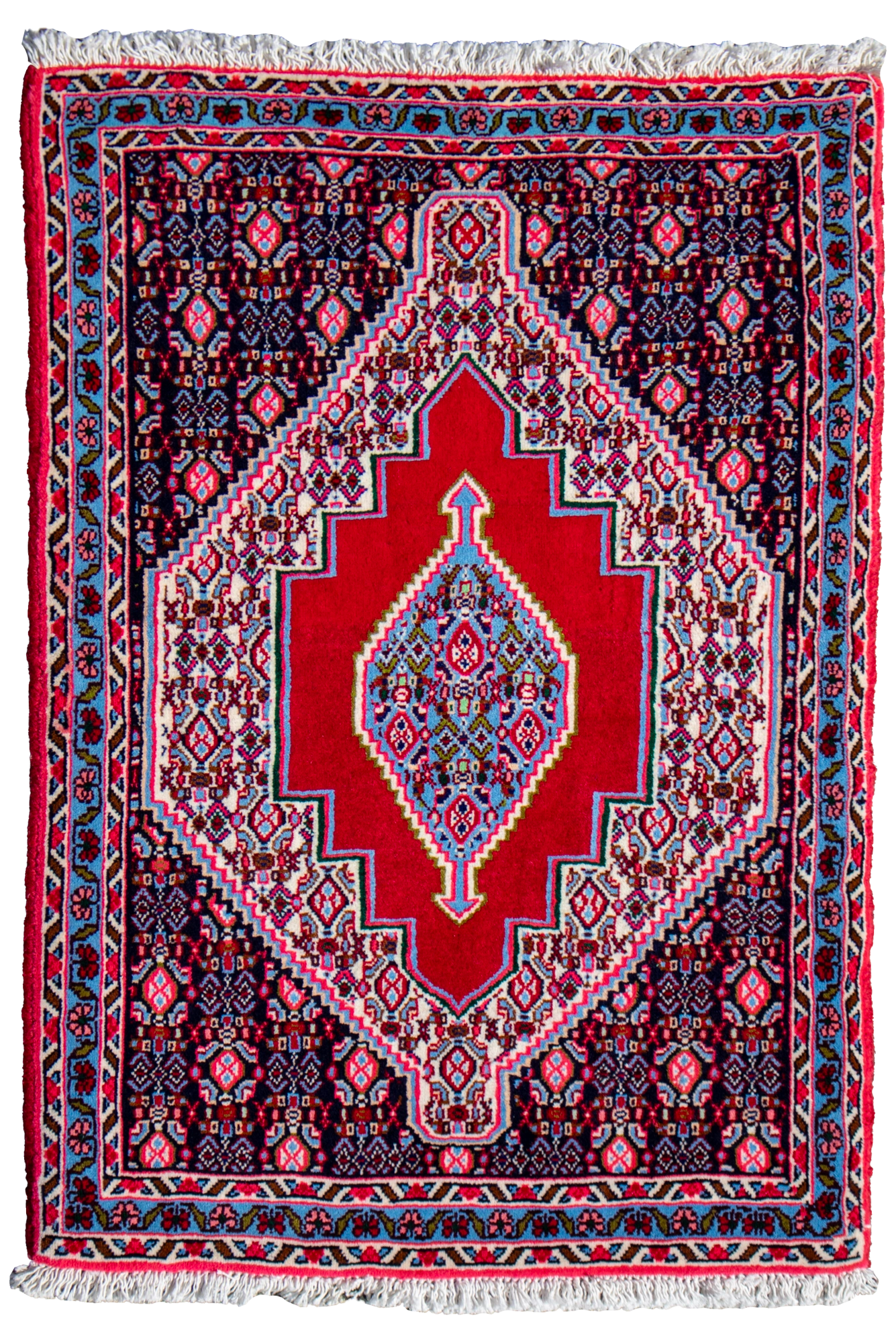 Seneh Persian Hand Knotted Rug - 100x73 cm