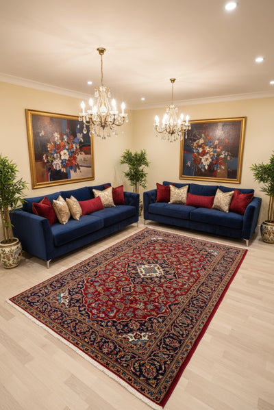 Kashan - Persian Hand Knotted Rug 105 - 320x210cms