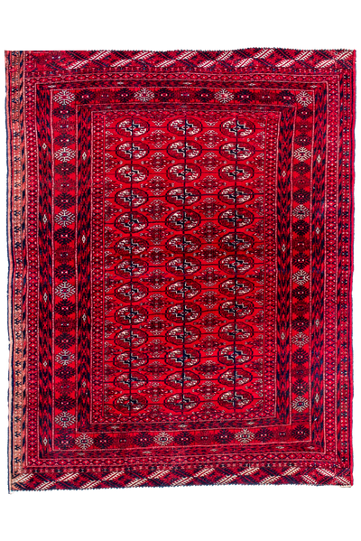 Turkomen  - Persian Hand Knotted 100% Wool 161x127 cm