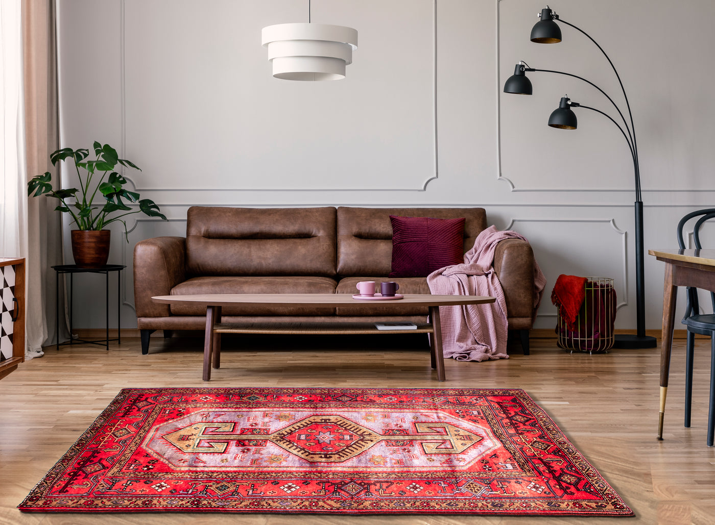 Zanjan Persian Hand Knotted Rug 220x135 cms