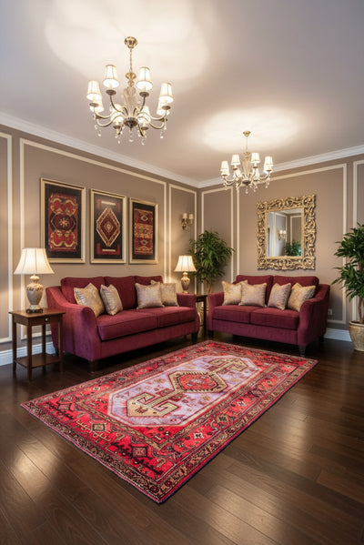 Zanjan Persian Hand Knotted Rug 220x135 cms