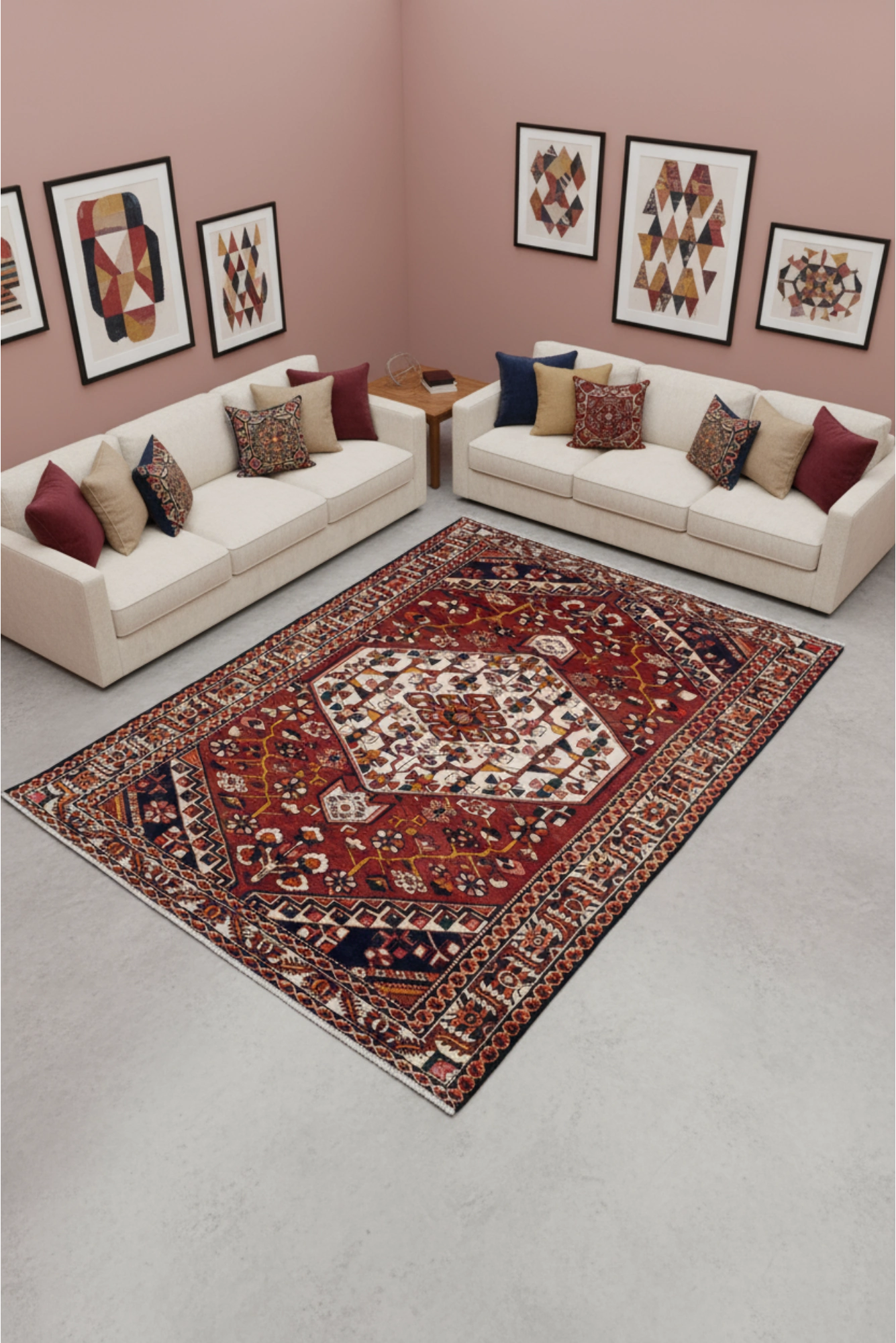 Bakhtiari - Hand-Knotted Wool Rug - 295x200cms