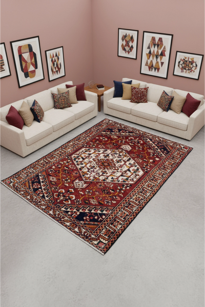 Bakhtiari - Hand-Knotted Wool Rug - 295x200cms