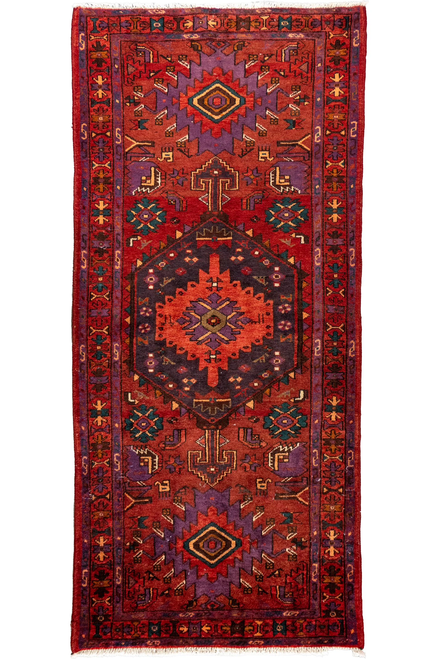 Hamedan Hand Knotted Rug 220x100cm
