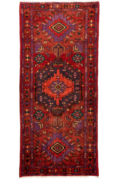 Hamedan Hand Knotted Rug 220x100cm