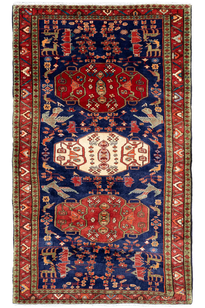 Heriz Hand Knotted Wool Rug - 300x150cm