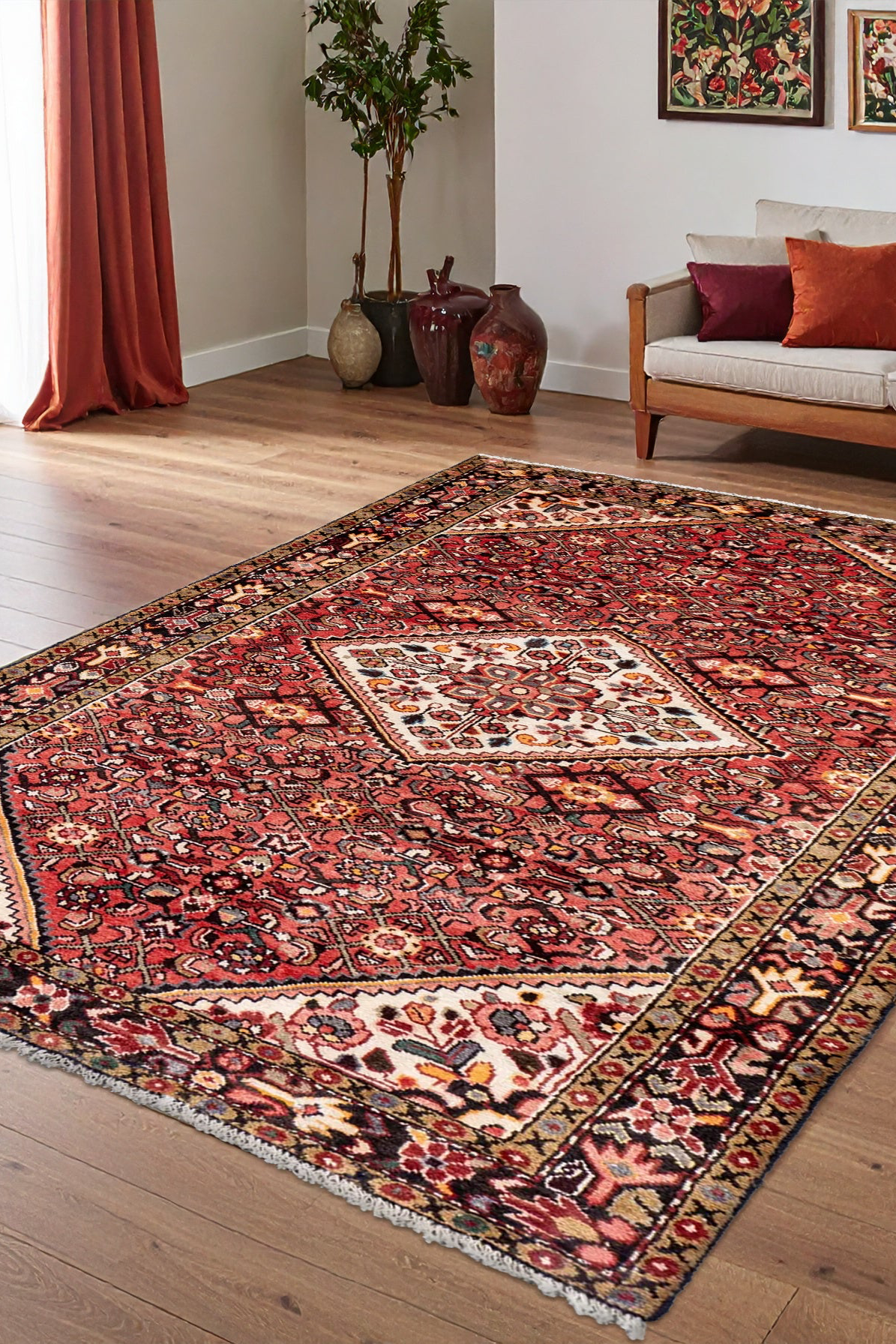 Hossainabad - Hand Knotted Wool Rug - 295x150cm