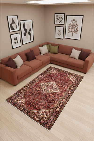 Hossainabad - Hand Knotted Wool Rug - 295x150cm