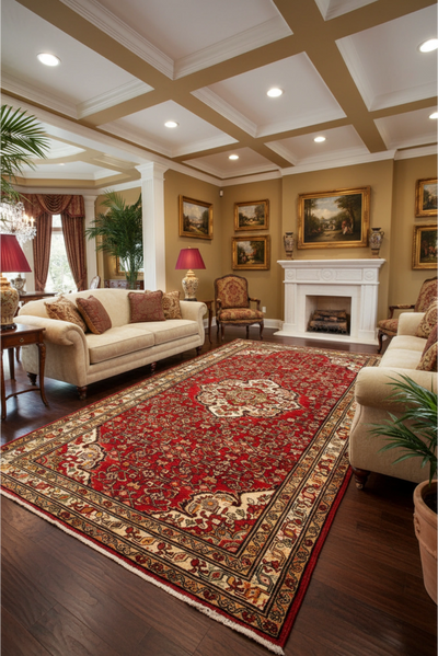 Hossainabad - Hand Knotted Wool Rug - 310x160cm