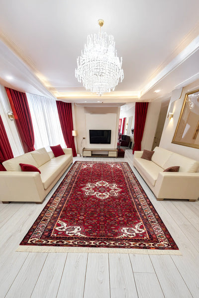 Hossainabad - Hand Knotted Wool Rug -312x160cm