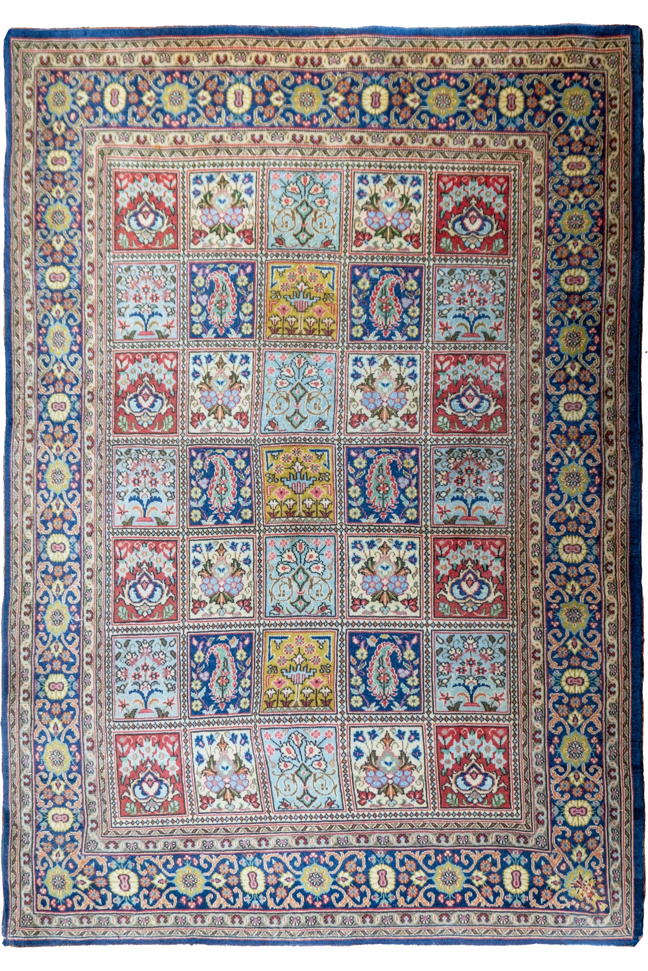 Kumkork Floral Hand Knotted Wool Rug - 150x105 cm