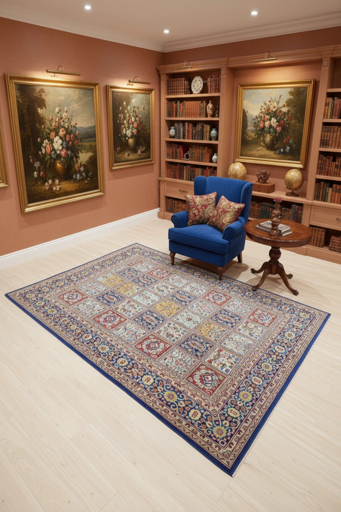 Kumkork Floral Hand Knotted Wool Rug - 150x105 cm