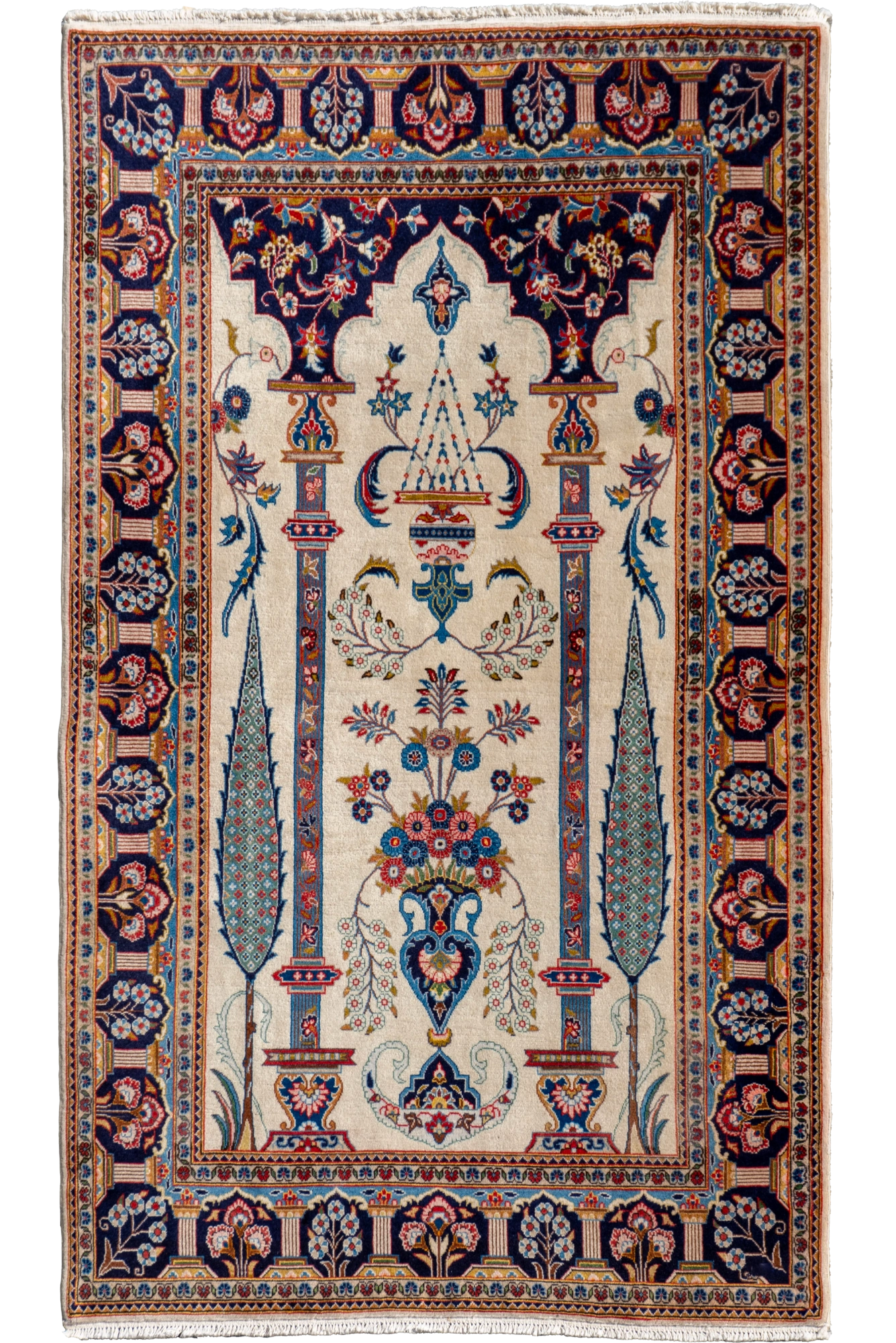 Kashan Hand-Knotted wool Rug - 230x135 cm