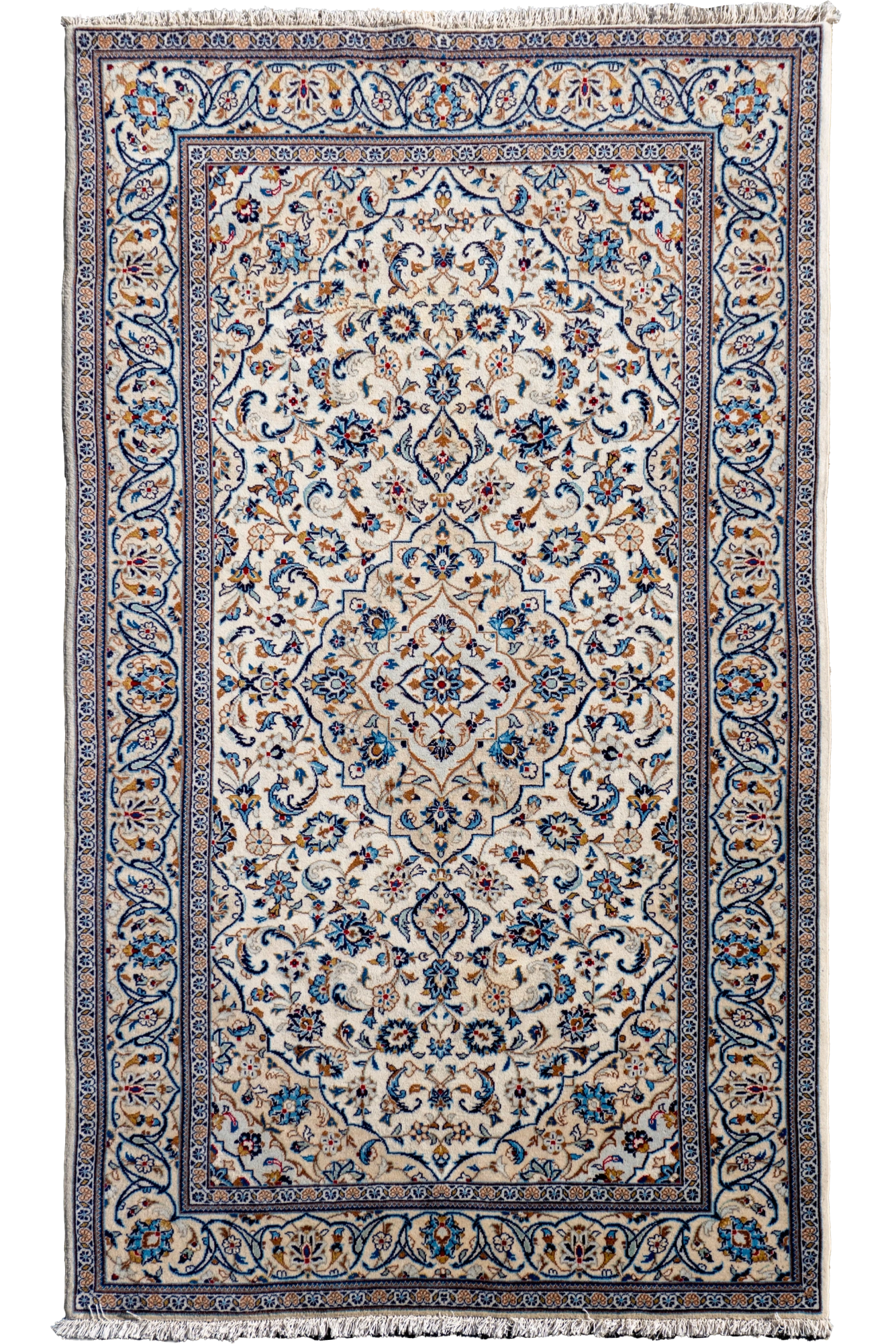 Kashan Hand-Knotted wool Rug - 245x145 cm