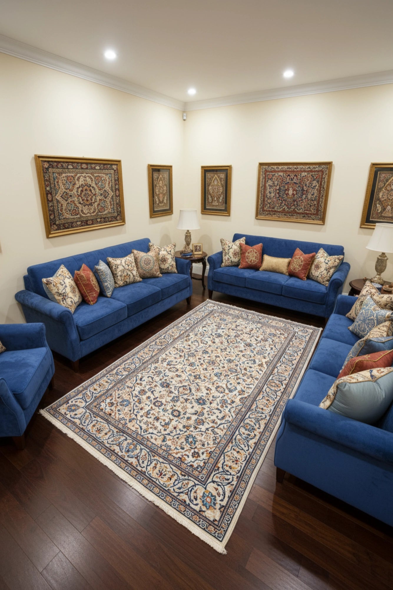 Kashan Hand-Knotted wool Rug - 245x145 cm