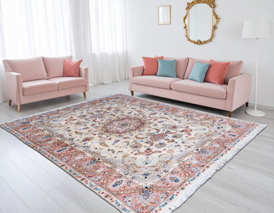 Nain Hand Knotted Wool & Silk Rug | 310x202 cms