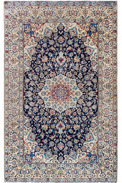 Nain Hand Knotted Wool & Silk Rug | 260x163 cm