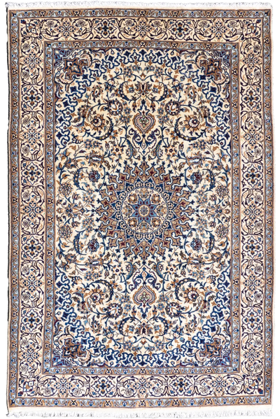 Nain Hand Knotted Wool & Silk Rug | 300x195 cms