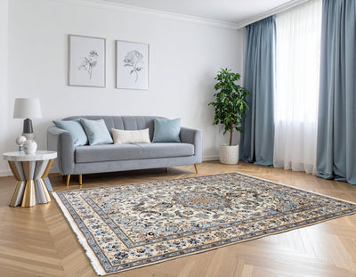 Nain Hand Knotted Wool & Silk Rug | 302x200 cms