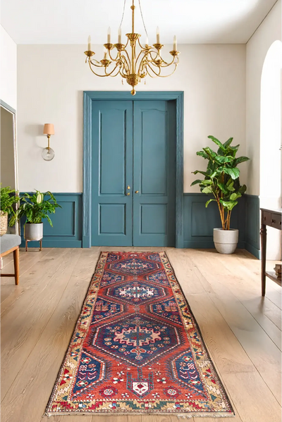 Darband Hand Knotted Wool Rug - 325 x 105cm