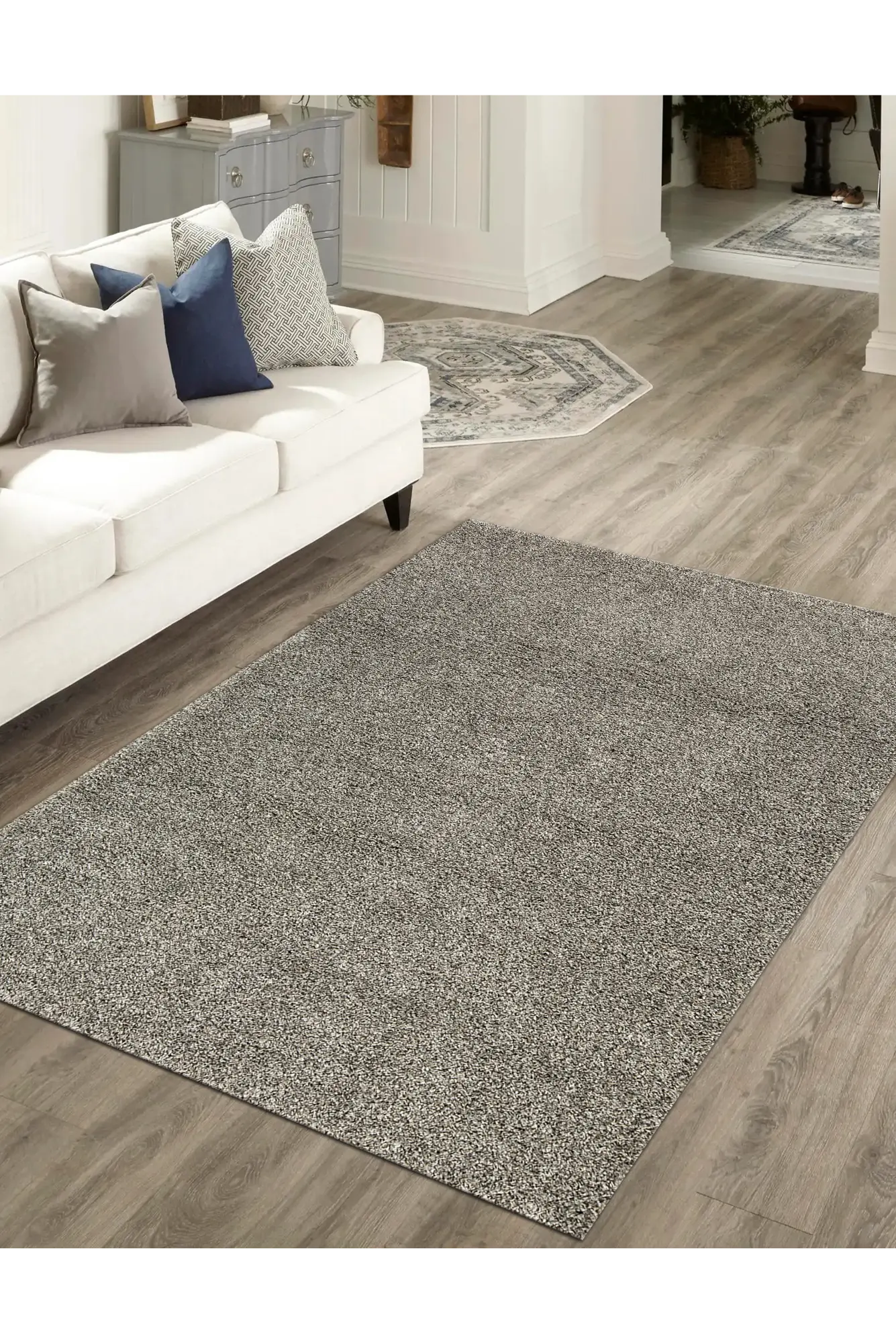 Singapore Plain Rug 102 - Dark Grey