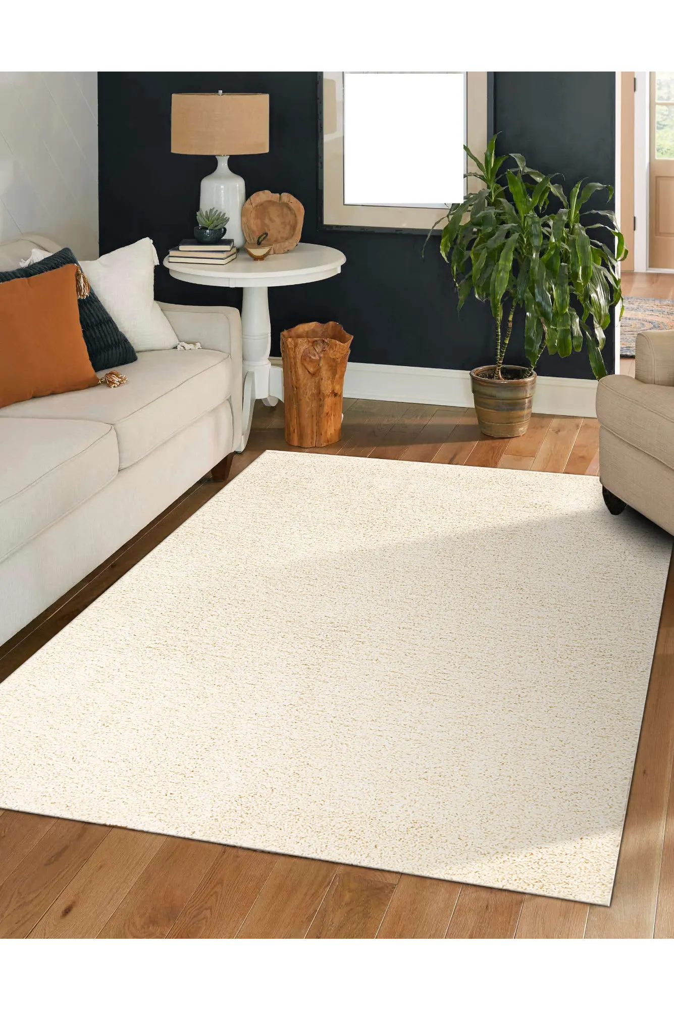 Singapore Plain Rug 104 - Ivory