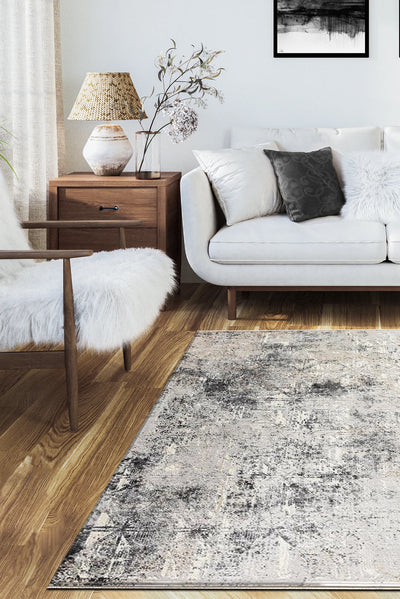 Soft Distressed Rug - 105 Grey