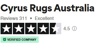 Trust Pilot Reviews of Cyrus Rugs best affordable and cheap rugs in Brisbane, Gold Coast, Sunshine Coast, Mackay, Townsville
