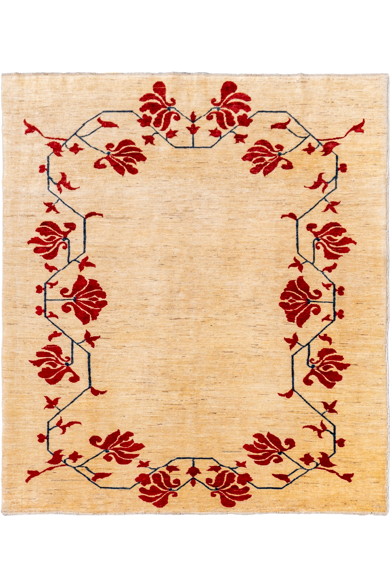 Tolidi - Uzbek Hand Knotted Wool Rug - 231x203 cm