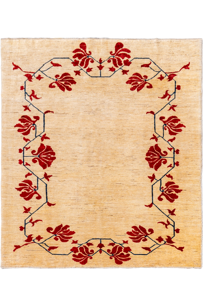 Tolidi - Uzbek Hand Knotted Wool Rug - 231x203 cm